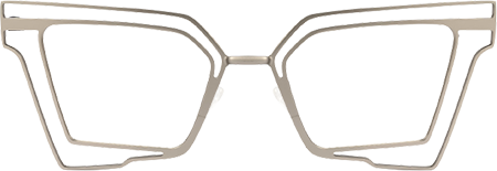 Achava - Geometric Silver Eyeglasses