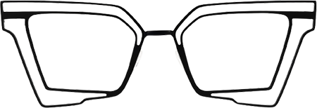 Achava - Geometric Black Eyeglasses
