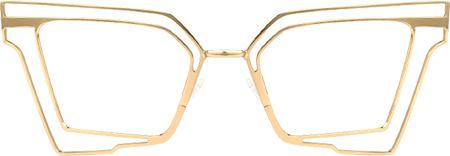 Achava - Geometric Gold Eyeglasses