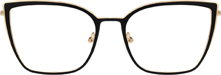 Adeliza - Rectangle Black Eyeglasses