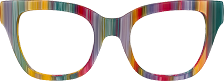 Adila - Rectangle Multicolor Eyeglasses
