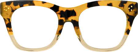 Carole - Rectangle Yellow/Tortoise Eyeglasses