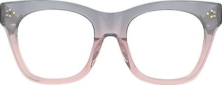 Carole - Rectangle Grey/Pink Eyeglasses