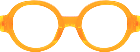 Aelwen - Round Orange Eyeglasses