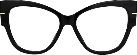 Elektra - Cat Eye Black Eyeglasses