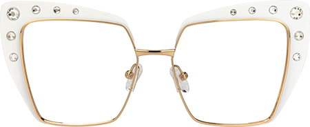 Afrim - Square White Eyeglasses