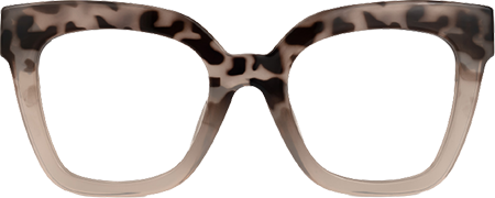 Naila - Square Tortoise/Grey Eyeglasses