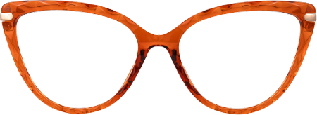 Dayna - Cat Eye Orange Eyeglasses