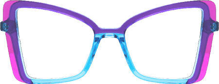 Jesica - Cat Eye Purple/Blue Eyeglasses