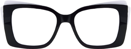 Cheyenne - Rectangle Black/White Eyeglasses