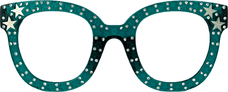 Candice - Square Green Eyeglasses