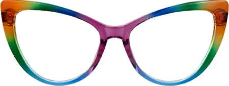 Barney - Cat Eye Multicolor Eyeglasses