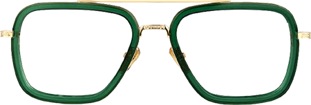 Alvira - Aviator Green Eyeglasses
