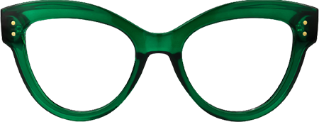 Samson -Cat Eye Green Eyeglasses