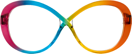 Serena - Oval Multicolor Eyeglasses