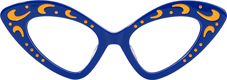 Keyshawn - Cat Eye Blue Eyeglasses