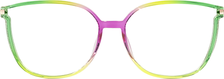 Kinfe - Square Green/Purple Eyeglasses
