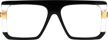 Damiano - Aviator Black/Crystal Two-tone Eyeglasses
