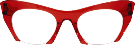 Kelly - Cat Eye Red Eyeglasses