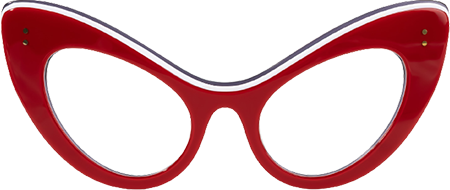 Danesha - Cat Eye Red Eyeglasses