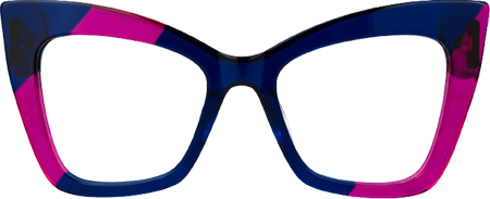 Damyan - Cat Eye Blue/Purple Eyeglasses