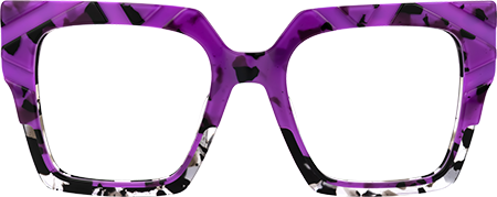 Darius - Square Purple/Tortoise Eyeglasses