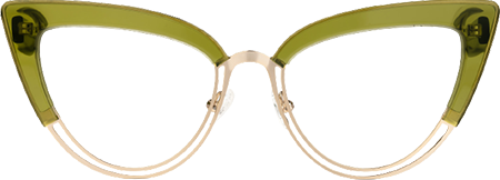 Daryl - Cat Eye Green Eyeglasses