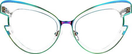 Jazzy - Cat Eye Crystal Eyeglasses