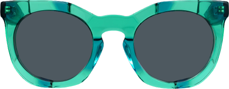 Deiondre - Round Green Sunglasses