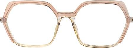 Darshan - Geometric Champagne Eyeglasses