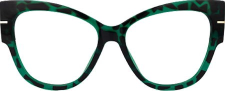 Elektra - Cat Eye Green/Tortoise Eyeglasses