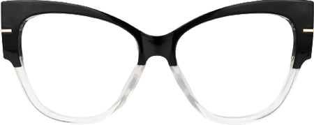 Elektra - Cat Eye Black/Crystal Eyeglasses