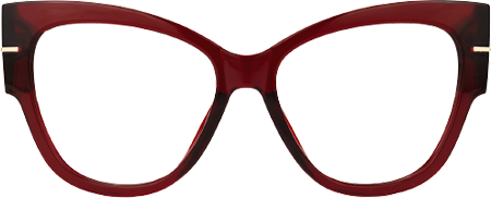 Elektra | Bold Red Cat Eye Frame Eyeglasses