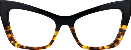 Bader - Cat Eye Black/Tortoise Eyeglasses