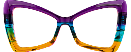 Deanne - Butterfly Multicolor Eyeglasses