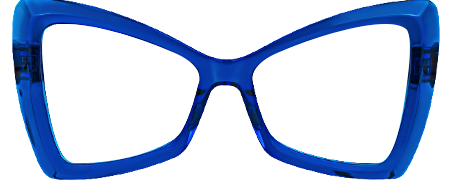 Deanne - Butterfly Blue Eyeglasses