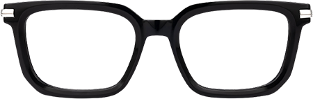 Denbeigh - Rectangle Black Eyeglasses