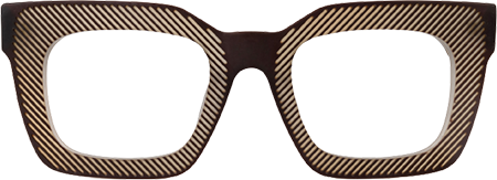 Delgado - Rectangle Brown Eyeglasses
