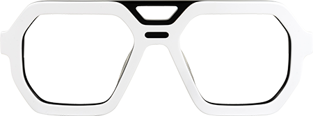 Ebbo - Aviator White Eyeglasses