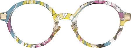Dylan - Round Multicolor Eyeglasses