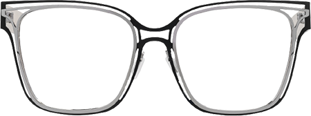 Square Dacarine Black-Silver Glasses deals -Zeelool Glasses