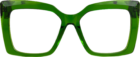 Eire - Square Green Eyeglasses
