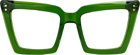 Eduardo - Square Green Eyeglasses