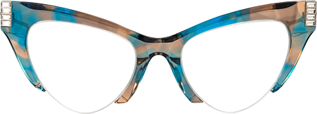 Eirian - Cat Eye Blue/Brown Eyeglasses