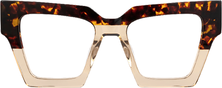 Eleora - Square Brown/Tortoise Eyeglasses