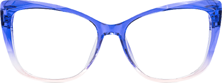 Raquel - Square Pink/Blue Eyeglasses
