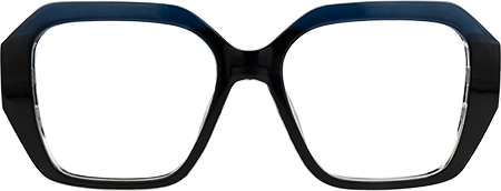 Edric - Geometric Blue Eyeglasses