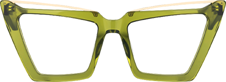 Eldad - Cat Eye Green Eyeglasses