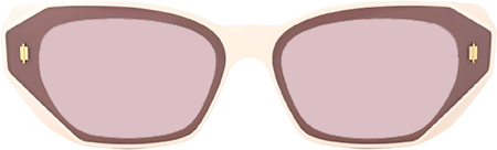 Rectangle Jessy Milk-White Sunglasses on sale -Zeelool Glasses