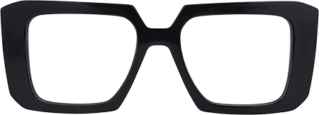 Ellery - Rectangle Black Eyeglasses